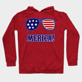 4th Of July Merica Sunglasses Hoodie